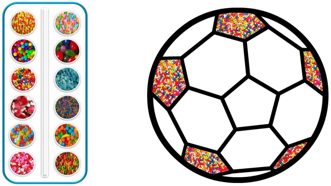 1280x720 Candy Soccer Ball Coloring