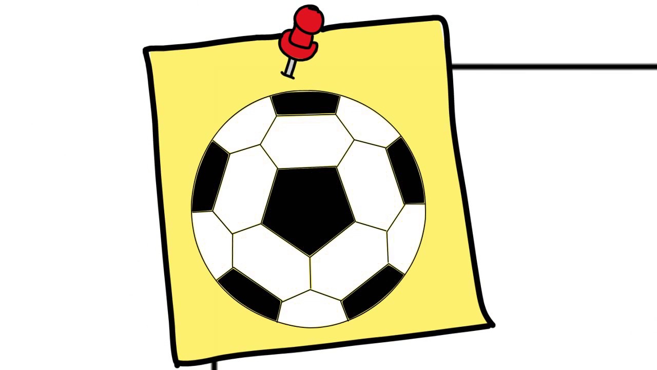 1280x720 How To Draw A Soccer Ball Easy Slowly Step