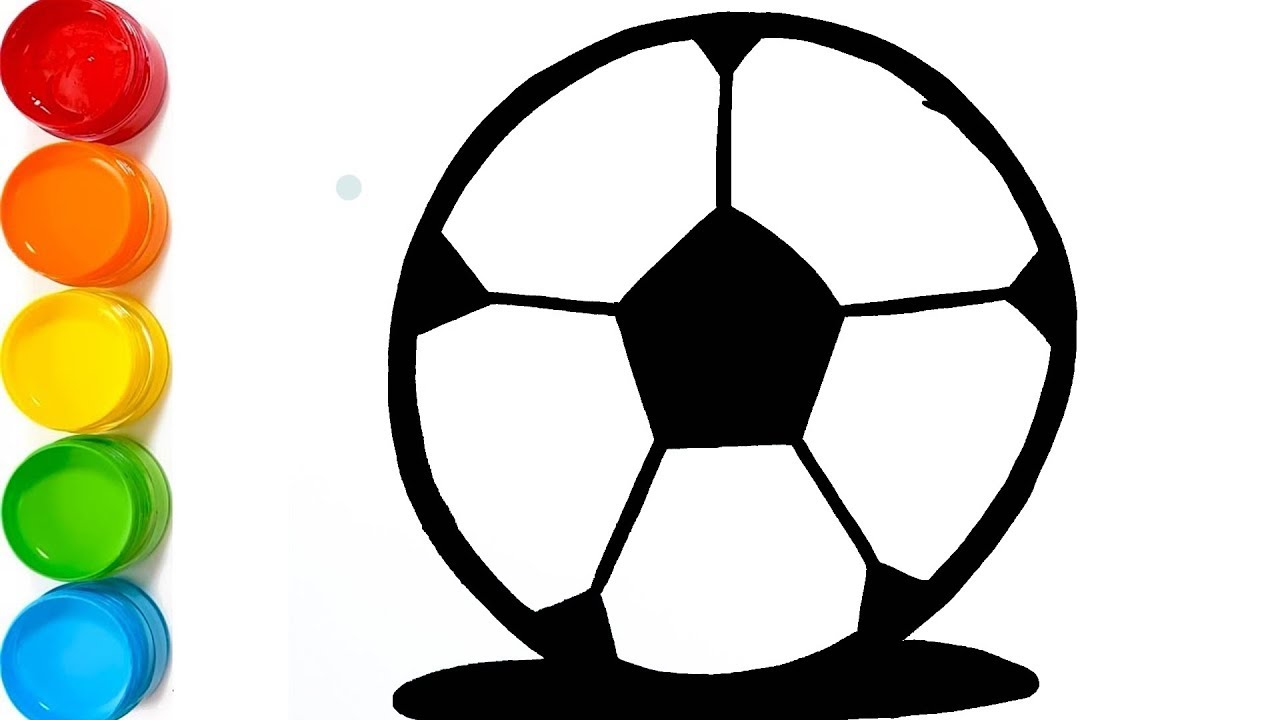 1280x720 Soccer Ball Drawing And Coloring For Kids Come Draw With Me