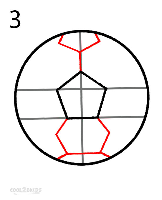 550x680 How To Draw A Soccer Ball