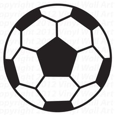 236x236 Soccer Ball Drawing Template