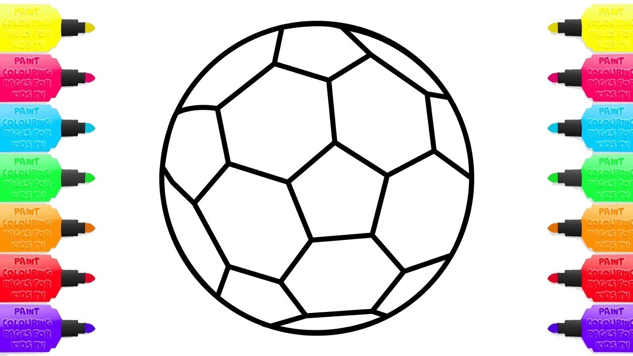 1280x720 How To Draw A Soccer Ball Tutorial