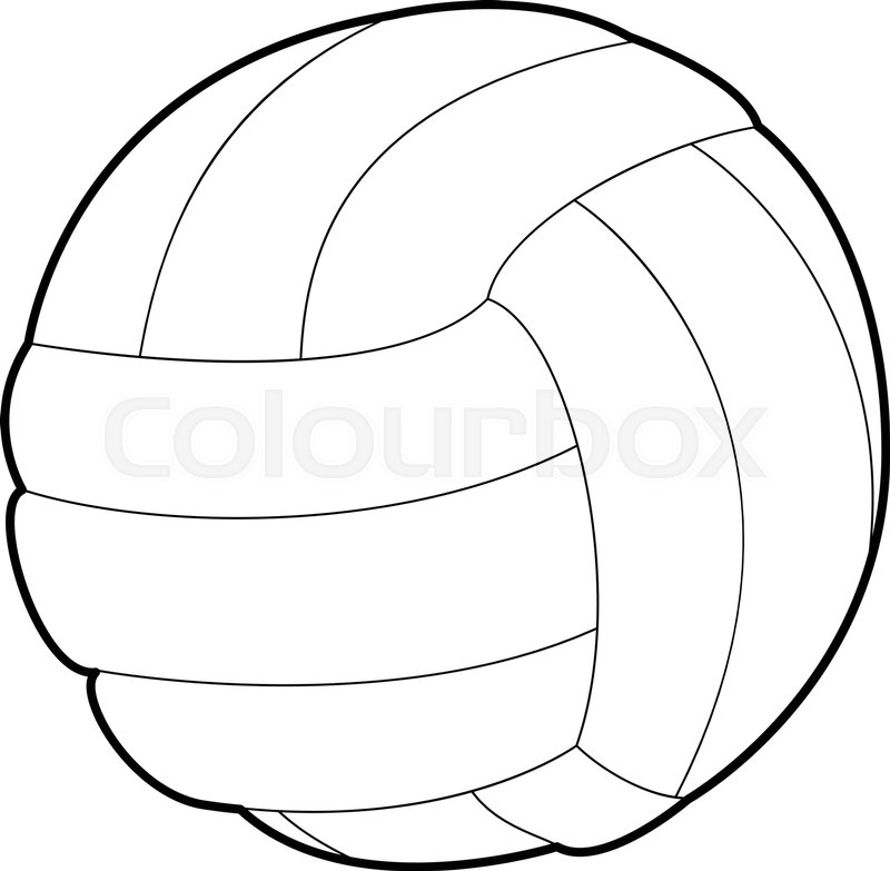 800x783 Soccer Ball Icon Outline Illustration Stock Vector Colourbox