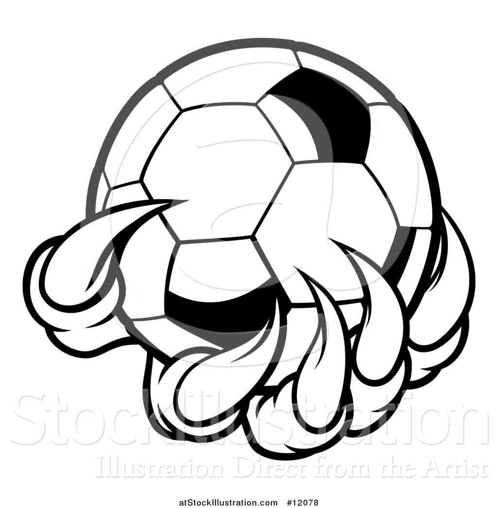 1024x1044 Vector Illustration Of A Black And White Monster Or Eagle Claws