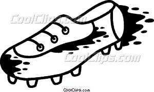 300x180 Soccer Cleats Vector Clip Art