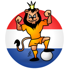 280x280 Orange Soccer Lion Full Color