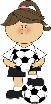 195x400 Cute Clip Art Girl Soccer Players Chur