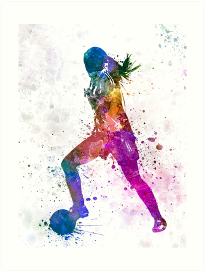 Soccer Girl Drawing | Free download on ClipArtMag