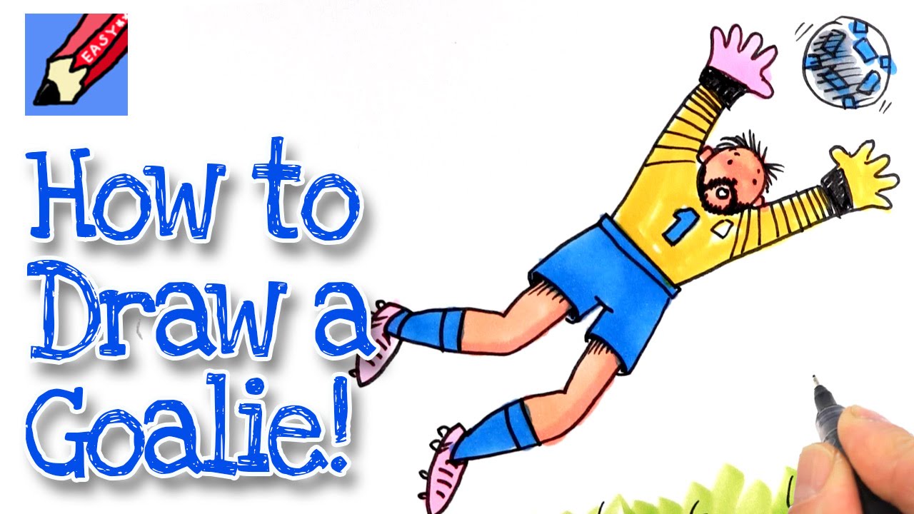 1280x720 how to draw a goal keeper real easy