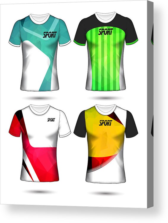 566x750 Set Of Soccer Or Football Jersey Template T Shirt Style, Design