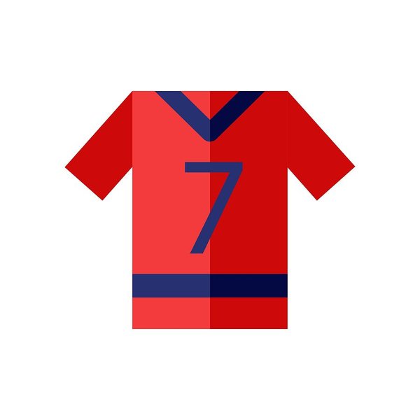 600x600 Soccer Jersey Icon Vector Icon Simple Element Illustration