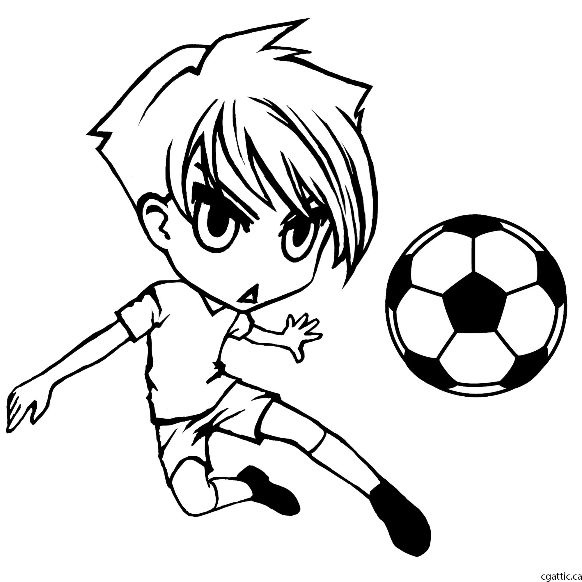 2000x2000 Cartoon Soccer Player Drawing In Steps With Photoshop Keep