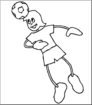 304x347 Clip Art Cartoon School Scene Sports Soccer Bampw I Abcteach