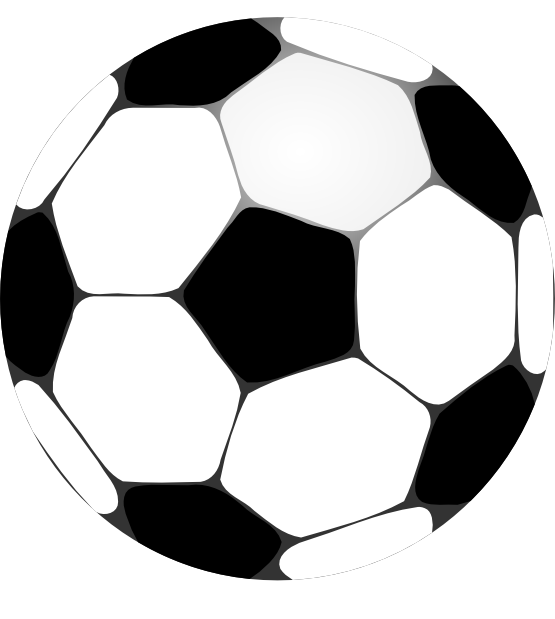 555x619 Clip Art Football Futbolo Soccer Ball Black