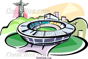 300x202 Brazil Maracana Stadium Rio De Vector Clip Art