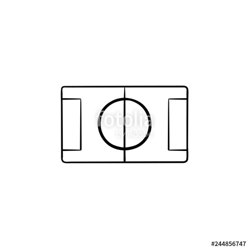 500x500 Football Stadium Hand Drawn Outline Doodle Icon Soccer