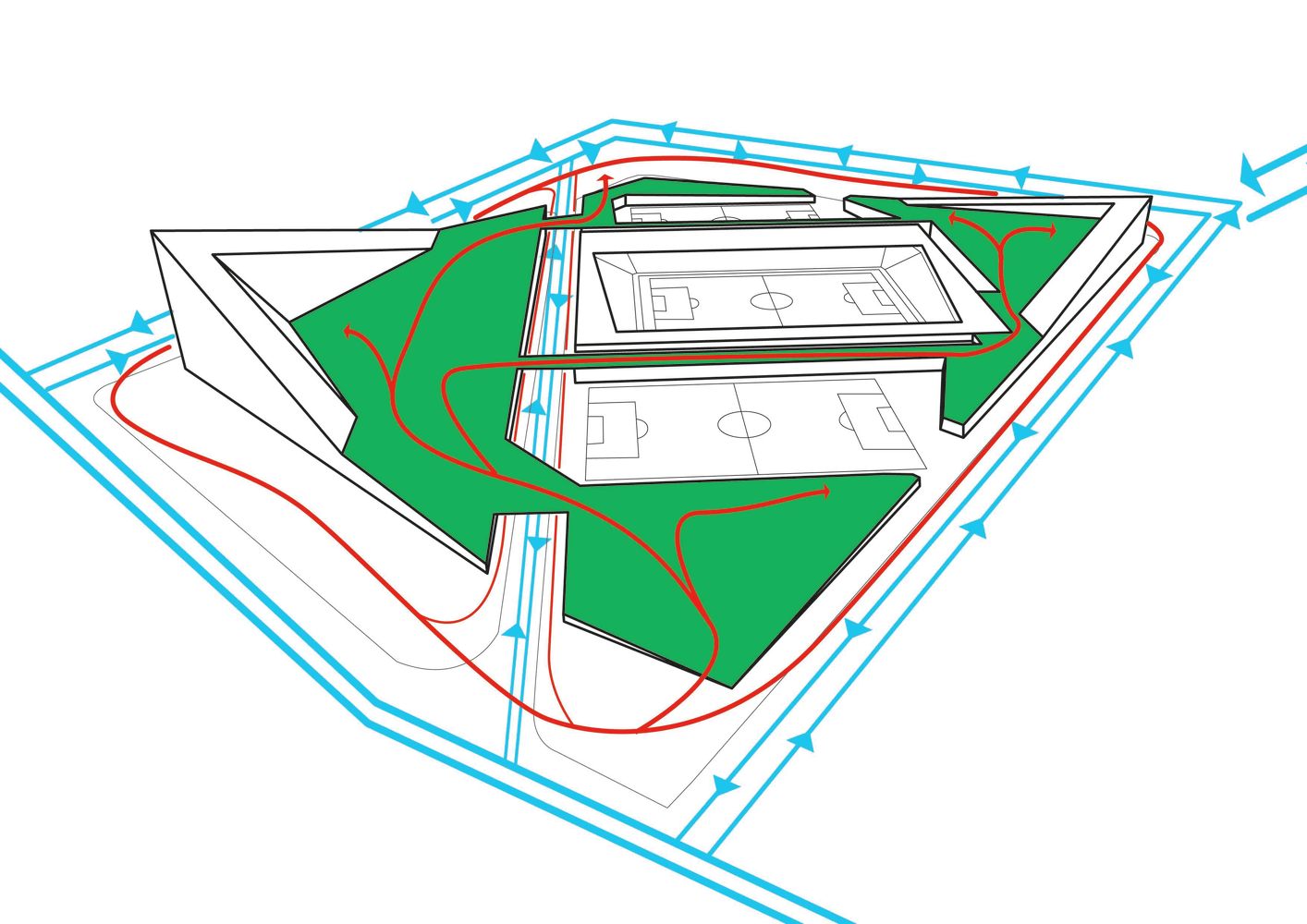 1414x1000 Gallery Of 'the Crown Of Septiemvri' Soccer Stadium Proposal