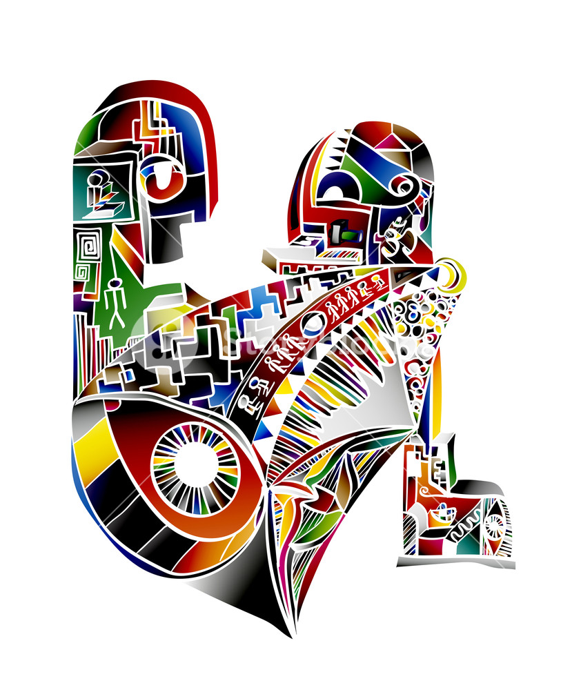 813x1000 Abstract Doodle Designs Surrealistic Drawing Of Modern Society