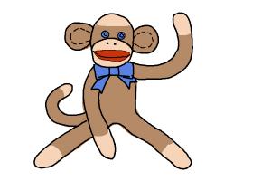 300x200 How To Draw A Sock Monkey
