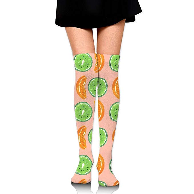 679x679 Fruits Kiwifruit Orange Drawing Over The Knee Long