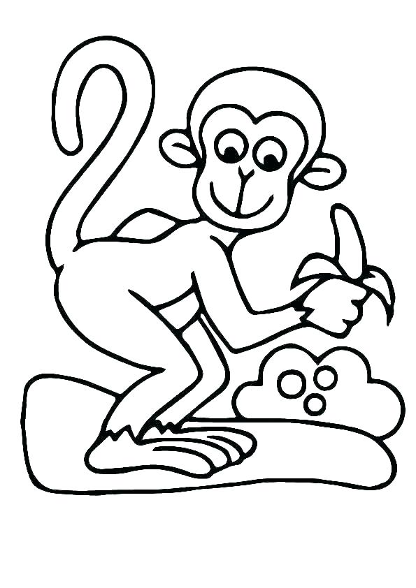 595x842 Monkey Coloring Pages Print Sock Monkey Coloring Pages Printable