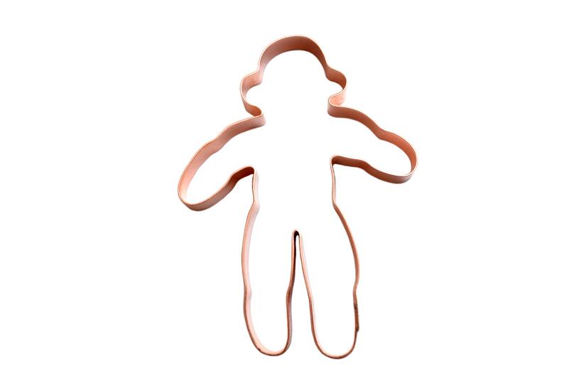 794x529 Small Sock Monkey Copper Cookie Cutter Handcrafted