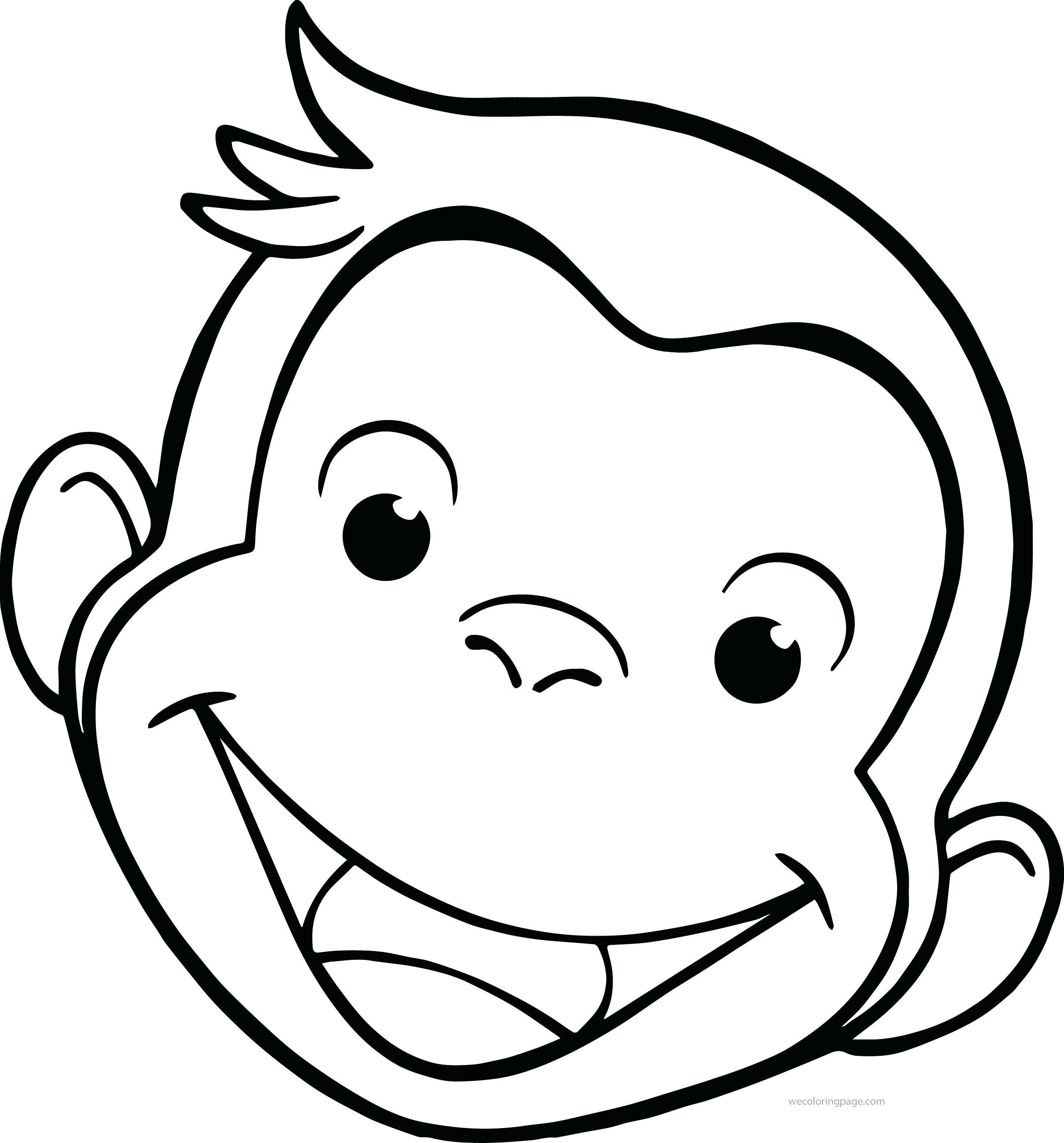 2417x2596 Sock Monkey Face Template Lovely Coloring Pages