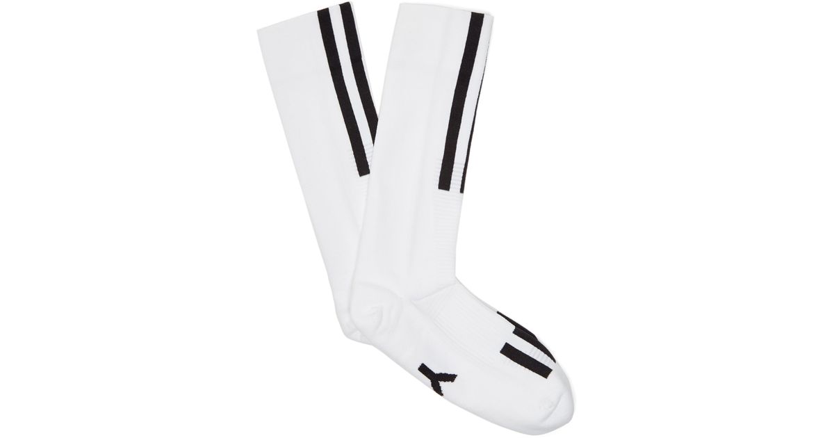 1200x630 Y Sport Tech Intarsia Logo Socks In White For Men