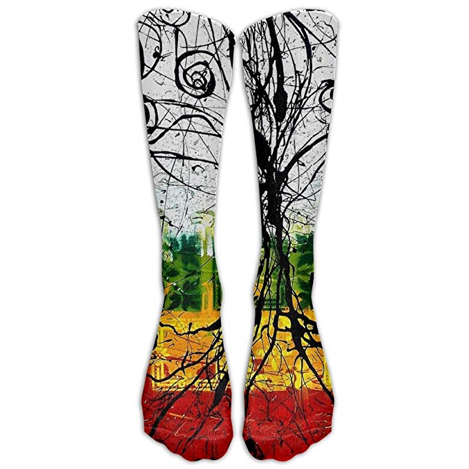 679x679 Tttea Drawing Tree Outdoor Sports Long High Sock