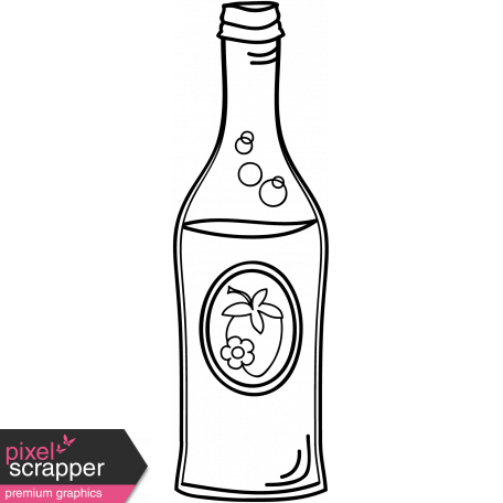 456x456 Drink Doodle Template Graphic