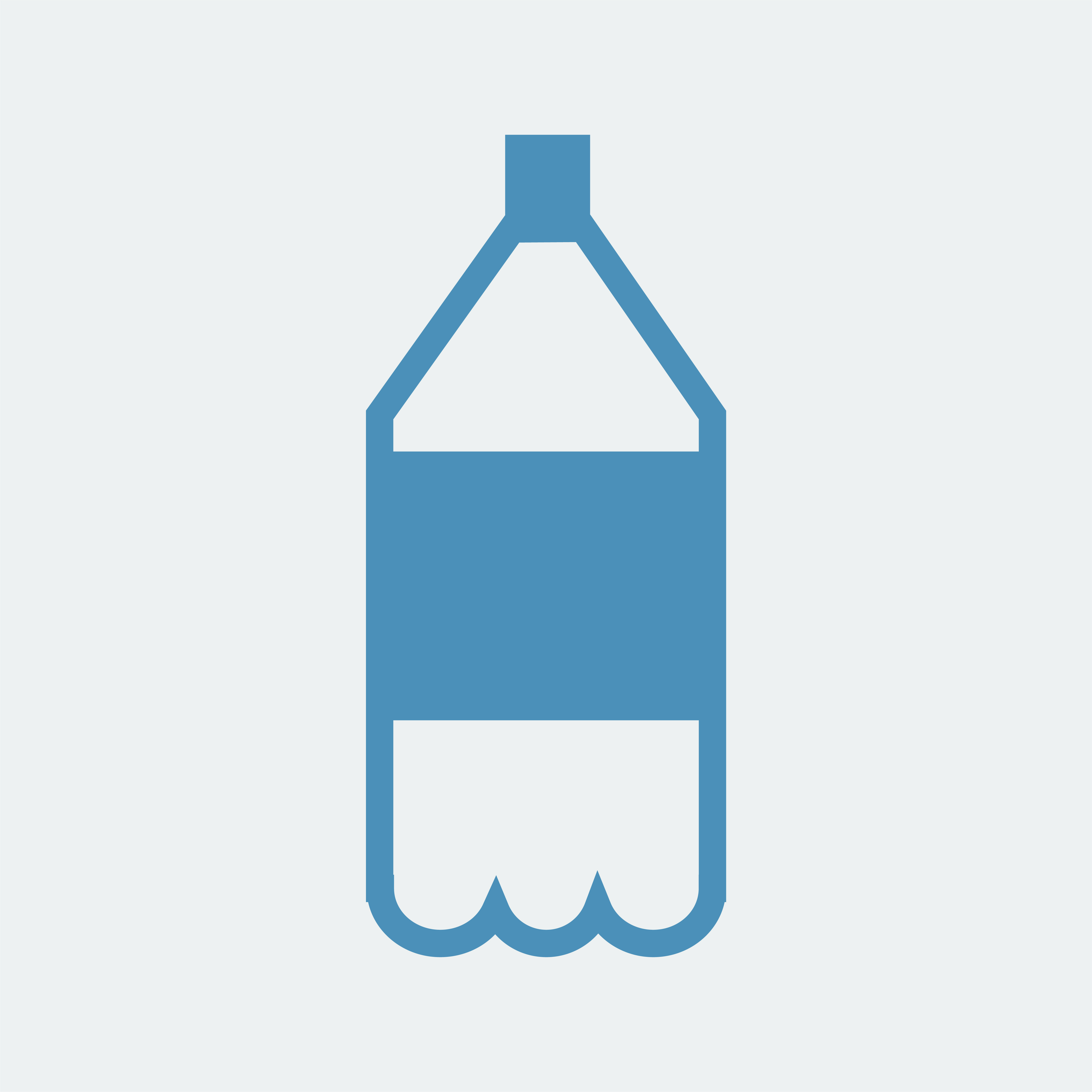 5001x5001 Soft Drink Plastic Bottle Icon Illustration