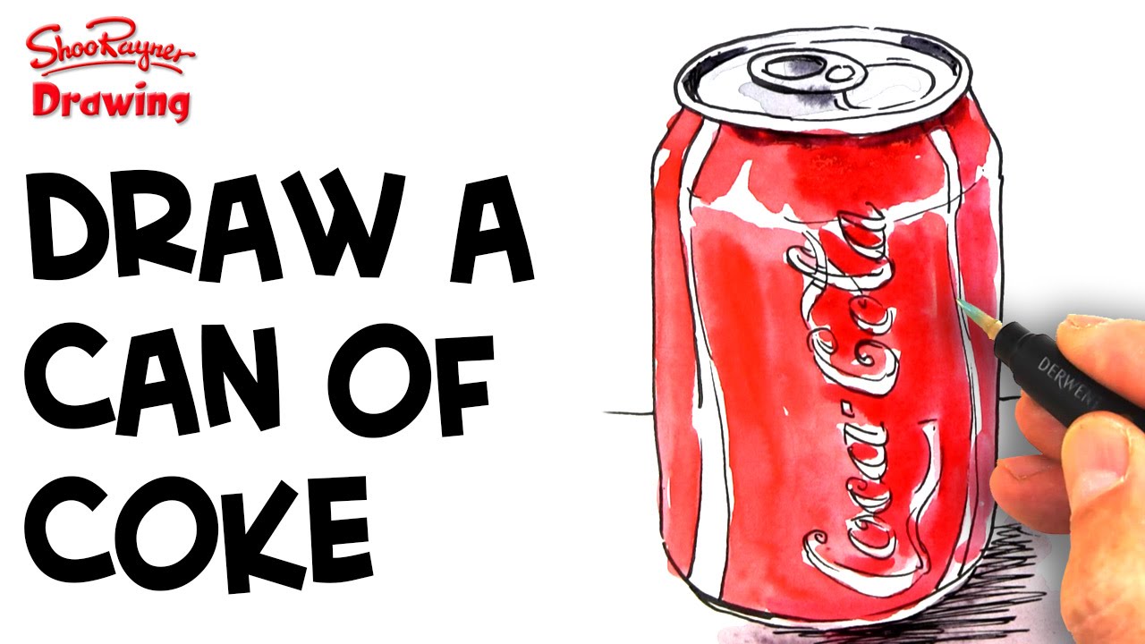 1280x720 How To Draw A Can Of Coke