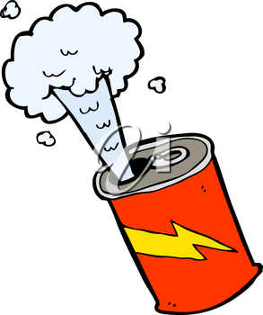 293x350 Royalty Free Clipart Image Of An Exploding Soda Can