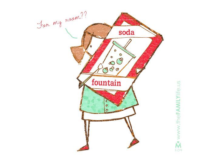 712x510 For My Room Soda Fountain Girl Drawing Thefamilylife Red