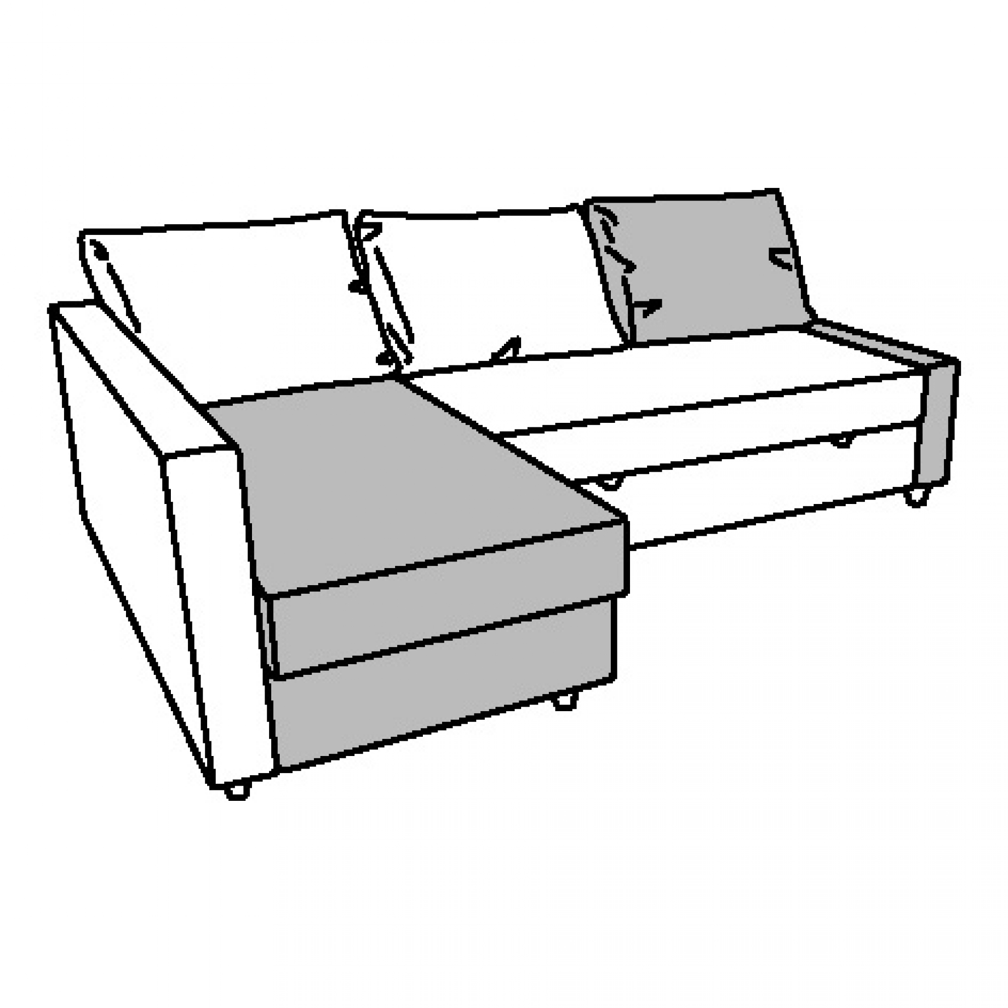 2000x2000 Friheten Chaise Longue For Corner Sofa Bed Dark Brown