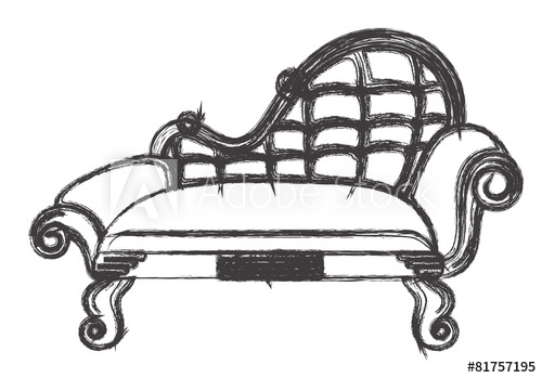 500x349 Ancient Sofa Drawing