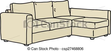 450x208 Beige Sofa Hand Drawing Of A Beige Big Sofa