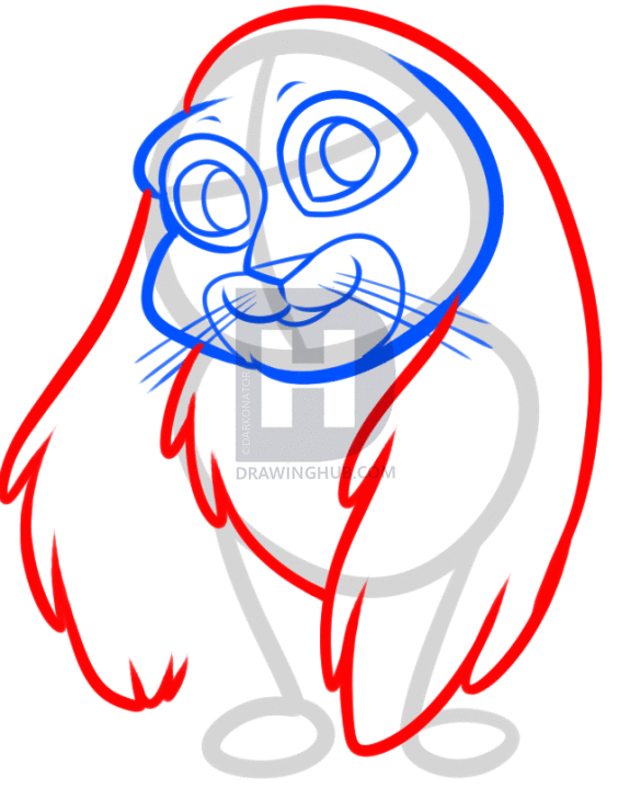 585x720 How To Draw Clover From Sofia The First, Step