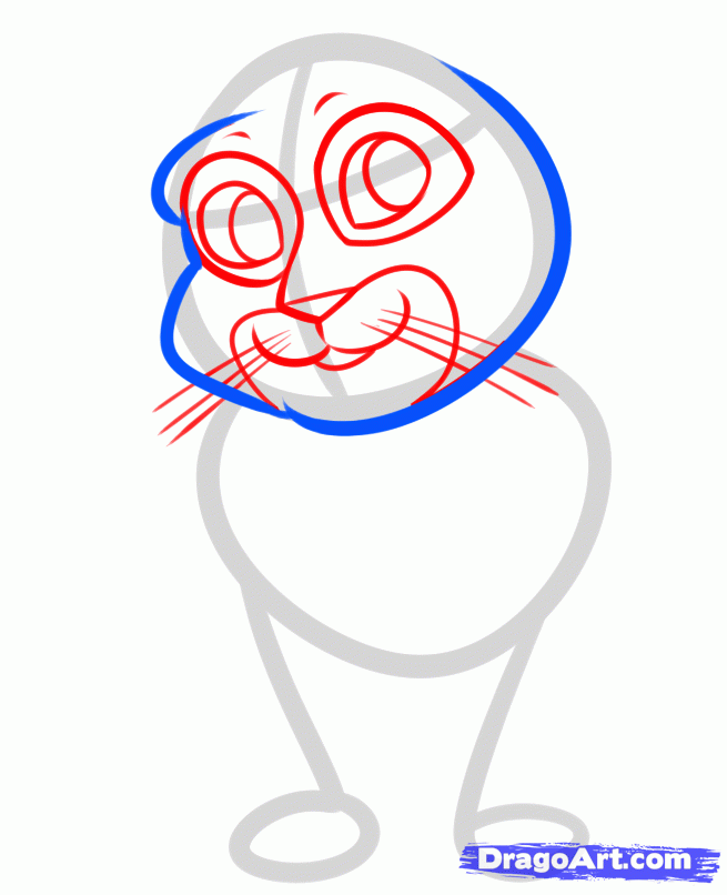 655x806 Draw Clover From Sofia The First, Step