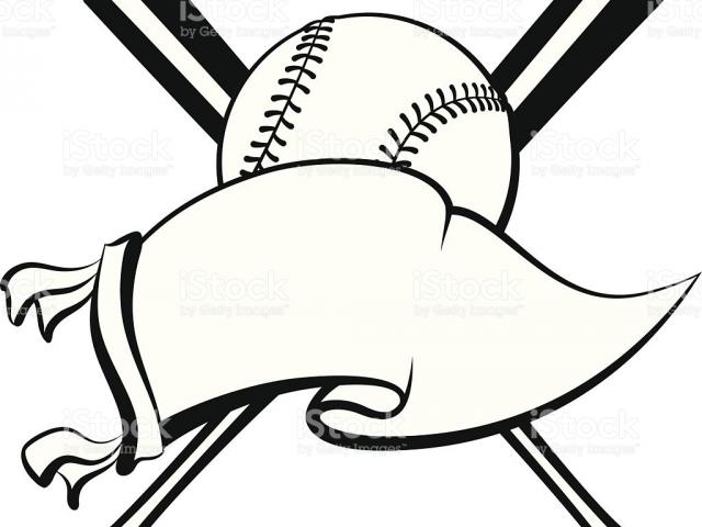 640x480 Softball Balks And Bat Drawing