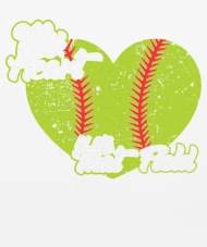 190x227 My Heart Is On That Field Softball Mouse Pad Spreadshirt