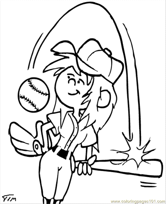 650x799 Softball Field Coloring Pages