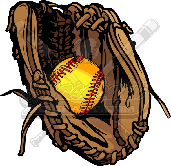 Softball Glove Drawing Free download on ClipArtMag