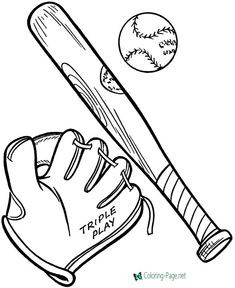 235x288 Softball Glove Coloring