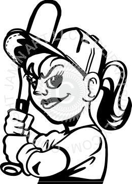 260x361 Female Softball Player