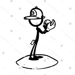 300x300 Photovector Illustration Silhouette Of A Fastpitch Softball Player