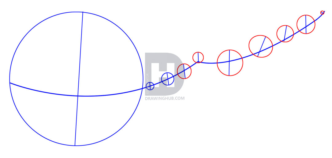 1080x513 How To Draw The Solar System, Step