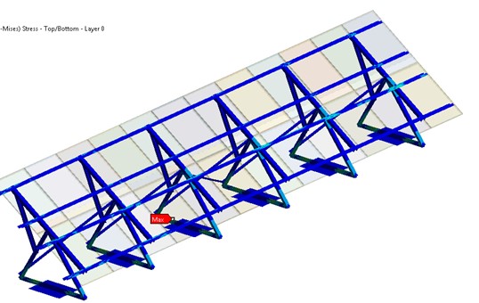 538x340 Solar Panel Mount Fea Simulation