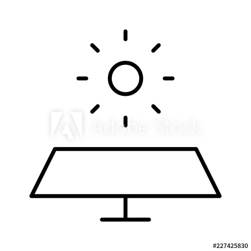 500x500 Solar Power Energy Force Electricity Vector Icon