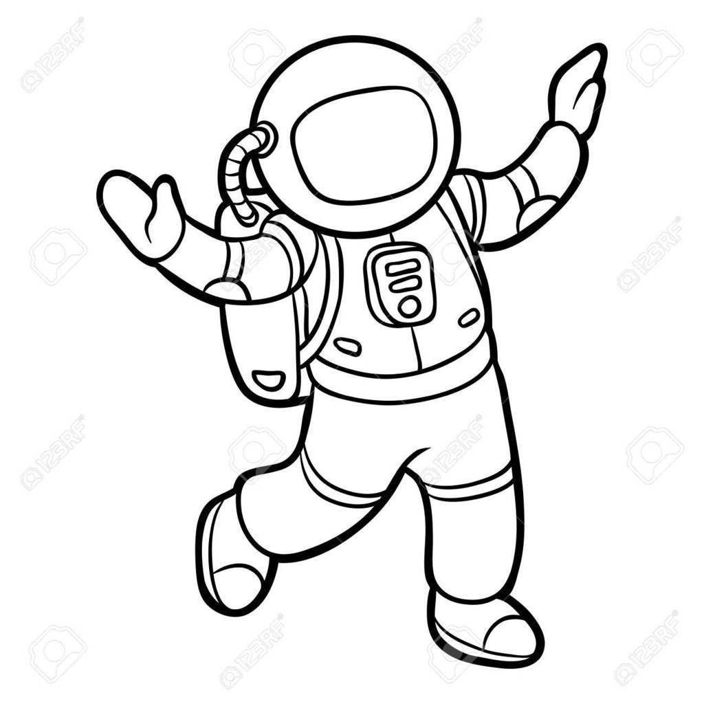 1024x1024 Astronauta Para Colorear Children Coloring